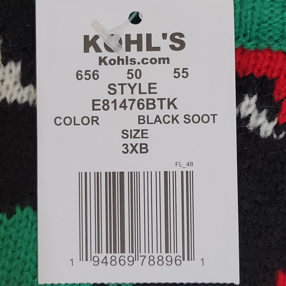 Ugly Christmas Sweater Mens 3XB Santa Red Truck Fair Isle Holiday Party Office - Picture 7 of 9